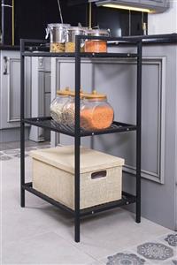 Mudesa Metal Mutfak Malzeme Dolabı Metal Organizer Dekoratif Çok Amaçlı Metal Raf