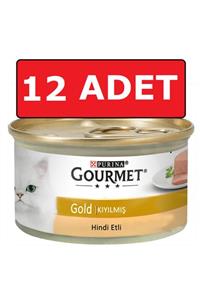 Purina Gourmet Gold Kıyılmış Hindi Etli Kedi Konservesi 85 Gr 12 Adet Yaş Mama