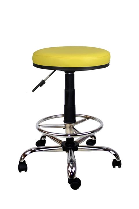 Bürocci Metal Ayaklı Yüksek Tabure Sarı