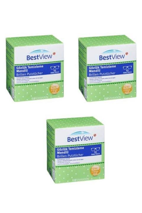 Napure Bestview Gözlük Cam Temizleme Mendili 3 Kutu 156 Adet