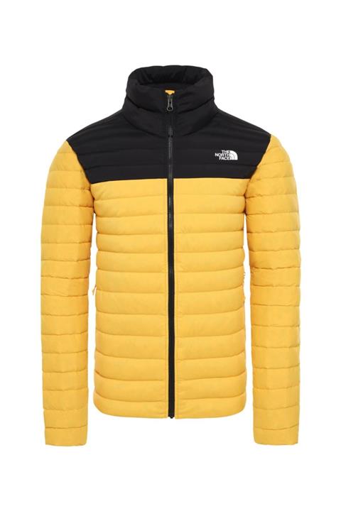 THE NORTH FACE Stretch Down Erkek Outdoor Mont Sarı/siyah