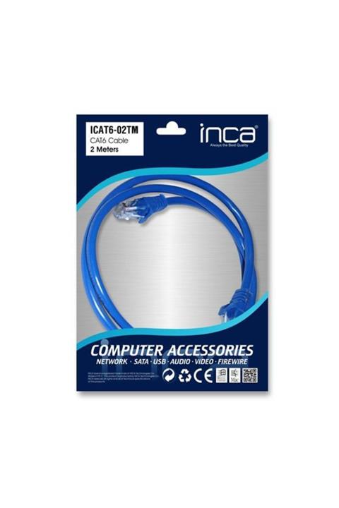 Inca Icat6-02tm Cat6 2 Metre Mavi Patch Kablo