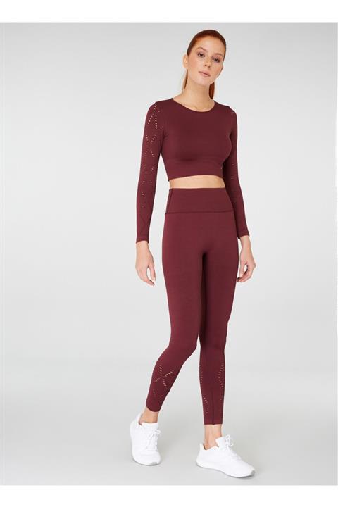 Jerf Naples Econyl Uzun Kollu Crop Top Büstiyer
