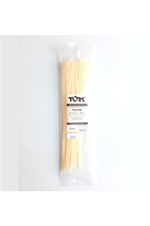 alfapazar Tork Beyaz Kablo Bağı 3,6x370