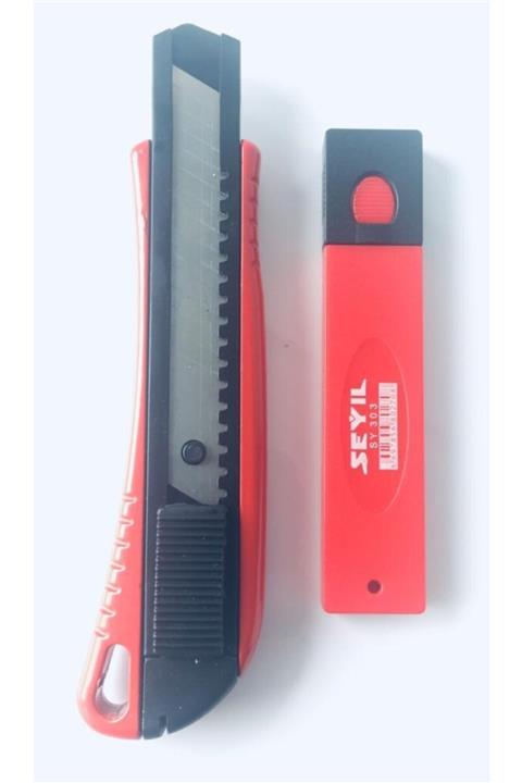 istocyapimarket Metal Büyük Maket Bıçağı, 18 Mm Yedek Bıçaklı