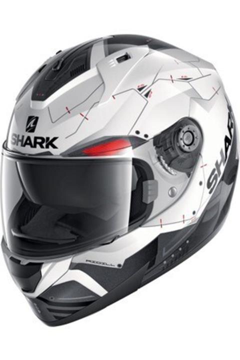 Shark Rıdıll Blank Mat Kapalı Kask M Beden Beyaz