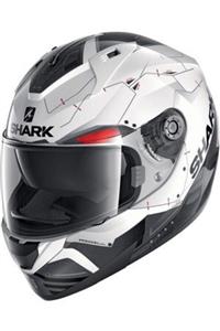 Shark Rıdıll Blank Mat Kapalı Kask M Beden Beyaz