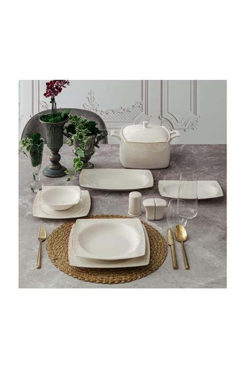 Güral Porselen Caroline 85 Parça Yemek Takımı 5482