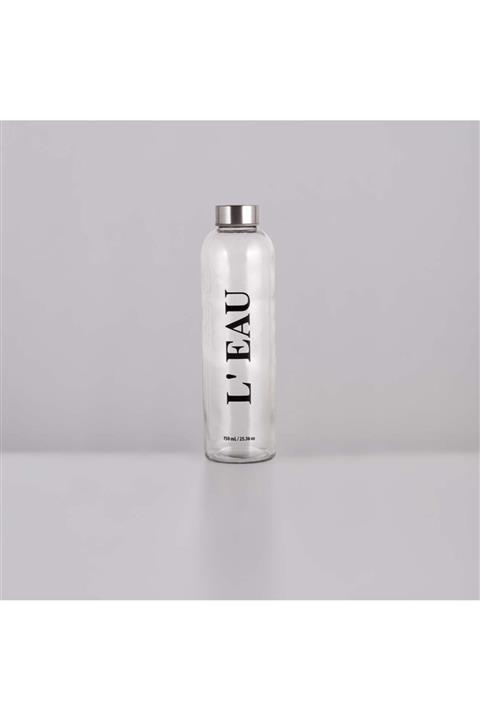 Bella Maison L'eau Cam Şişe Naturel (25x7 Cm)