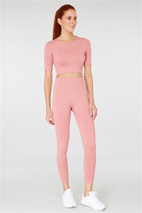 Jerf Naples Sürdürülebilir Üretim & Sıkılaştırıcı Tayt Pembe