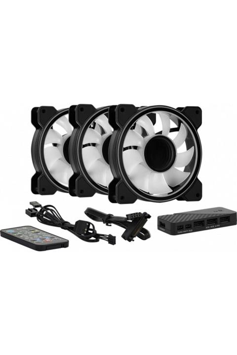 AEROCOOL Mirage Pro 3x12cm Argb Fan Kiti