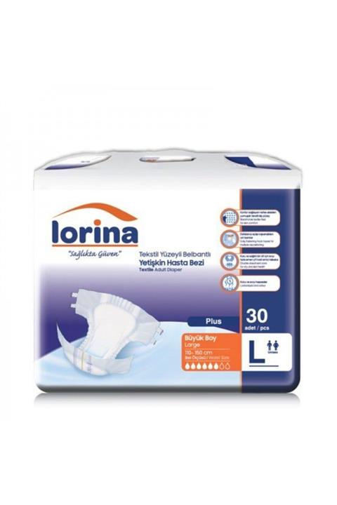 LORİNA Lorına Large Yetişkin Hasta Bezi Plus Large 30lu