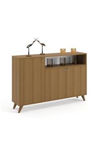 Azra Mobilya Norte Fonsiyonel Konsol, Ceviz, 140x33xh:92 cm