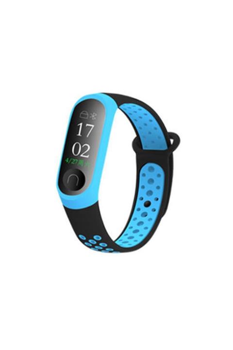 TeknolojikReyon Xiamio Mi Band 3/4 Uyumlu Delikli Slikon Kordon