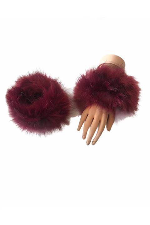 Suyutti Kostan Aksesuar Kadın Kürklü Kolluk