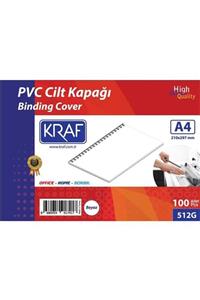 KRAF 512g Cilt Kapağı A4 160mic. 100'lü Beyaz