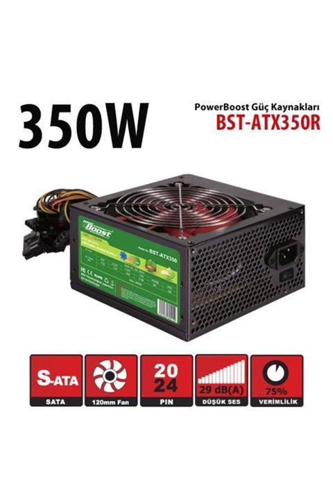 Power Boost Bst-atx350r 350w Siyah 12cm Fanlı Power Supply