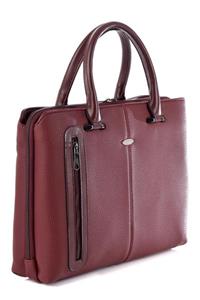 bonbonetti Unisex 13.3 Inç Laptop Bölmeli Evrak Çantası Bordo