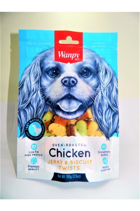 PABUŞ STORE Wanpy Chicken Biscuit Köpek Ödülü 100 Gr