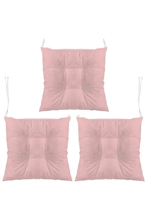 Textilla Pudra Pembe Pofidik Minder 3 Lü Set