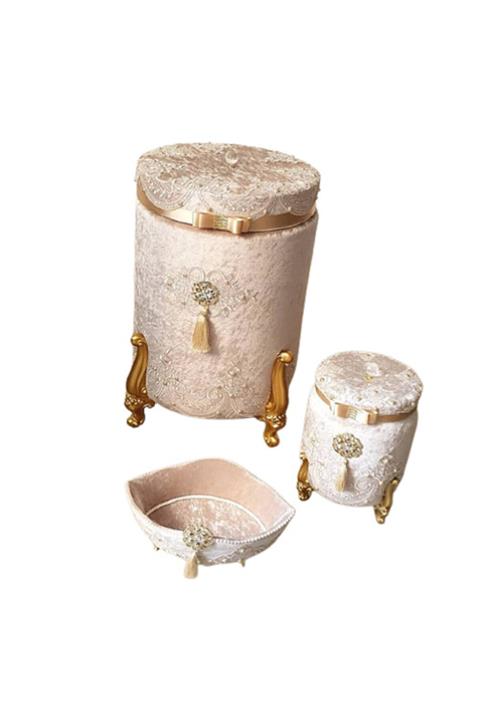 Sonem Çeyiz Kirli Banyo Çamaşır Sepeti 3lü 0923p