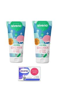 Siveno Doğal Bebekler Için Güneş Kremi 50 Spf 50 Ml 2 Adet