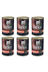 Reflex Plus 6 Adet Somonlu Kedi Konserve Jöle Içinde Et Parçacıklı 400 Gr