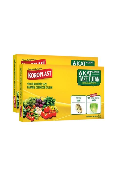 Koroplast Taze Tutan Buzdolabı Poşeti - 2'li