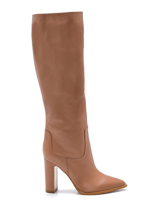 Derimod Kadın Deri Zincirli Topuklu Çizme