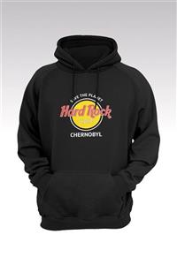 Tonny Mood Hard Rock Cafe 58 Siyah Kapşonlu Sweatshirt - Hoodie