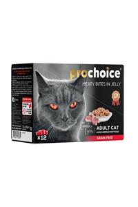 ProChoice Pro Choice Kuzu Etli Ve Cigerli Family Pack Yetişkin Kedi Konservesi 12x85 Gr