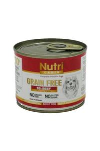 Nutri Canin Tahılsız %92 Biftekli Yetişkin Köpek Konservesi 200 Gr