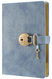 Victoria's Journals Miyaww Pastel Kilitli Defter 13x18 Cm Mavi