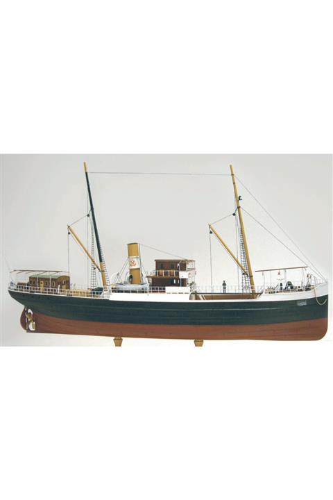 Türk Model Bandırma Vapuru 1/87 Ahşap Gemi Maketi