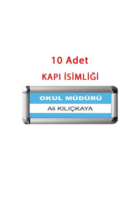 DESMARK 10 Adetkapı Isimliği Ve Yönlendirme Alüminyum Çerçeve(10x30)
