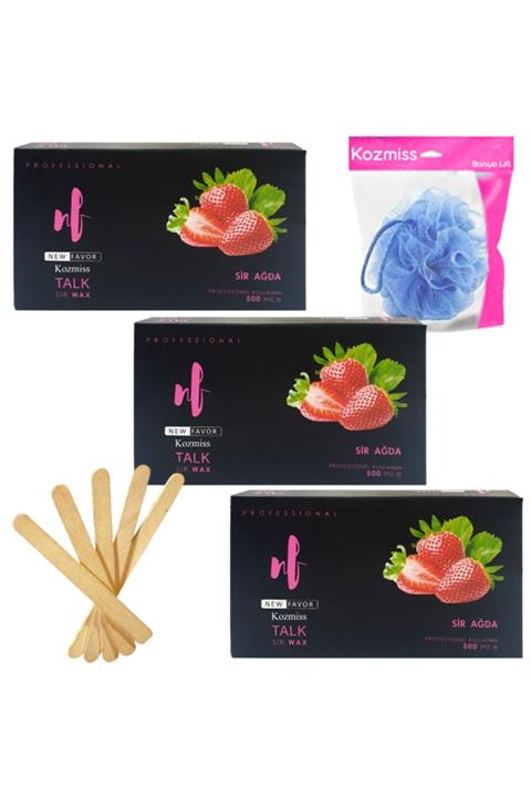 Kozmiss New Favor Pudralı Kalıp Ağda Seti 5 Parça