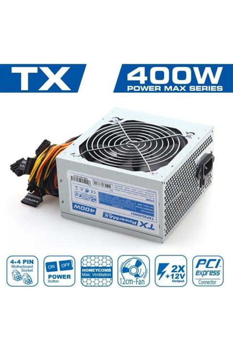 TX Psu400s1 400w 12cm Fan 20+4pin,3xsata/3xıde Power Supply
