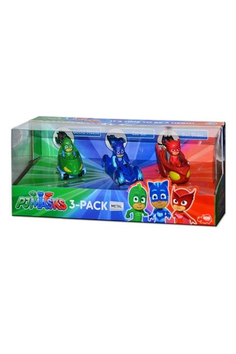Simba Toys 203143000 Dickie Pj Maskeliler Ve 3'lü Metal Araç Seti / Pjmasks +3 Yaş