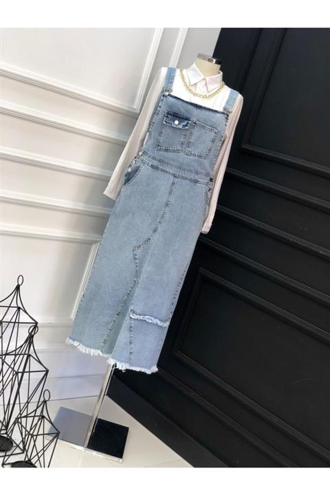 İmajButik Etekli Kot Slopet