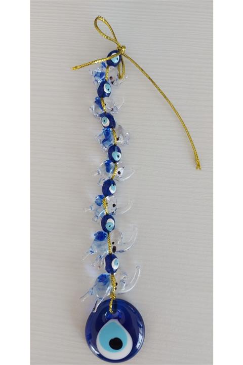 Günay Hediyelik Eşya Dekoratif Nazar Boncuklu Kristal 7'li Asmalı Duvar Ve Kapı Süsü