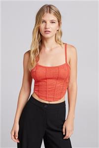 Bershka Dantelli Korse Top