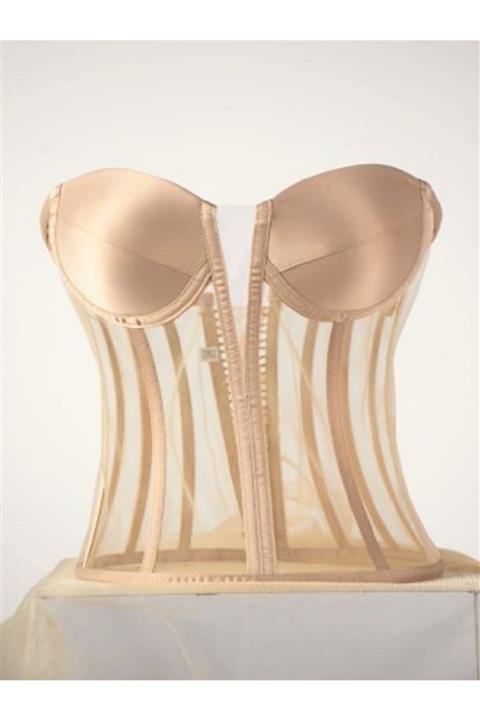 CoCo Diomand Transparan Bej Büstiyer