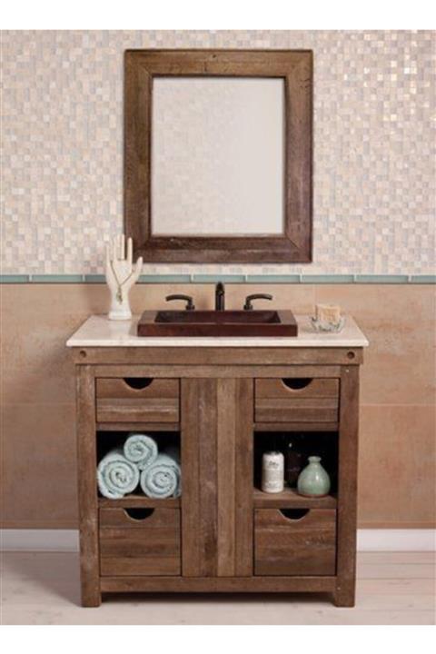 AHŞAP GEMİSİ Apex Banyo Dolabı