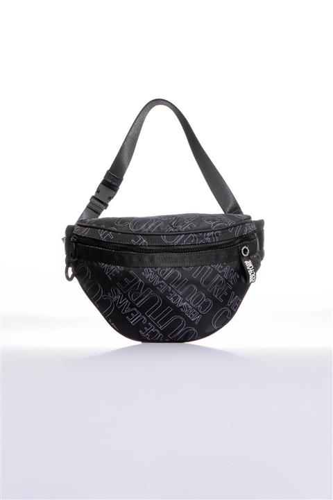 VERSACE JEANS COUTURE E1 Yzbb56 Siyah Yazılı Erkek Bel Çantası