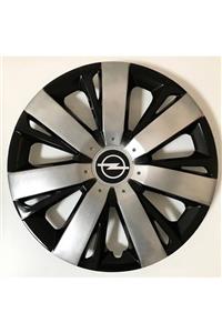 HMNL Opel Corsa 16'' Inç Gri - Siyah 4lü Set Jant Kapağı Çelik Jant Görünümlü