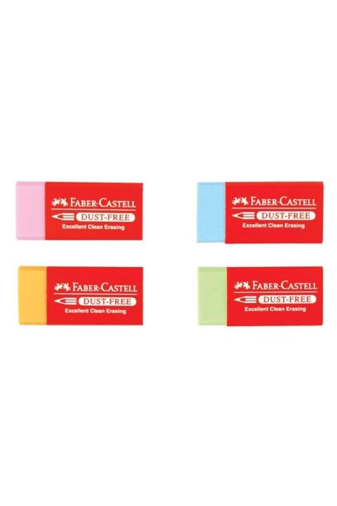 Faber Castell Faber-castell Öğrenci Silgisi Dust Free 24 Lü Renkli (24 Lü Kutu)
