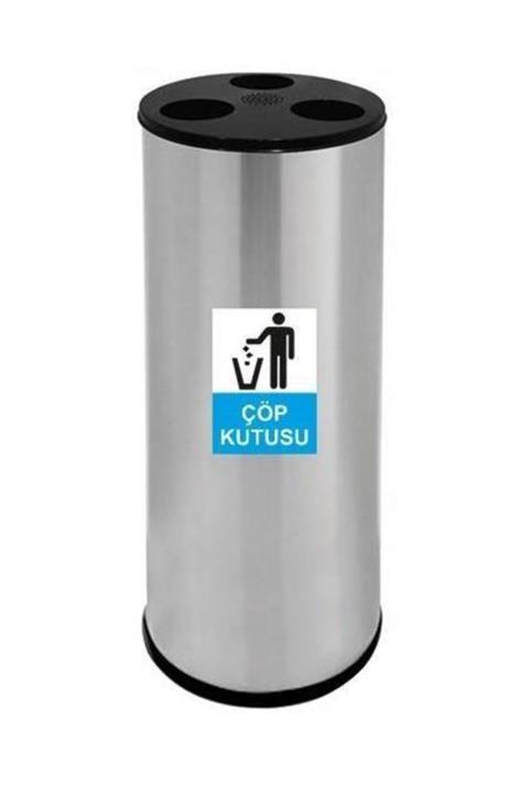 Arı Metal 1214 Kağıt Bardak Çöp Kovası Paslanmaz Çelik