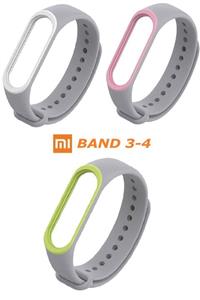 FURENFA Xiaomi Mi Band 4-3 Uyumlu Akıllı Bileklik Antialerjik Silikon 3'lü Set Kordon