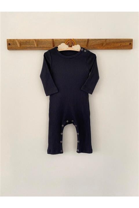 KEY KIDS Lacivert Fitilli Modal Uzun Tulum 3 Ay