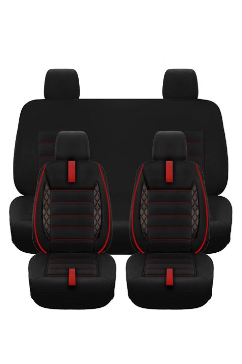 Max Store Toyota Yaris Deri Detaylı Oto Koltuk Kılıfı - Ön Arka Full Set